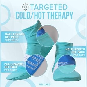 BB Care Cold Therapy Neuropathy Chemo women's socks - 2 sets, blue and green